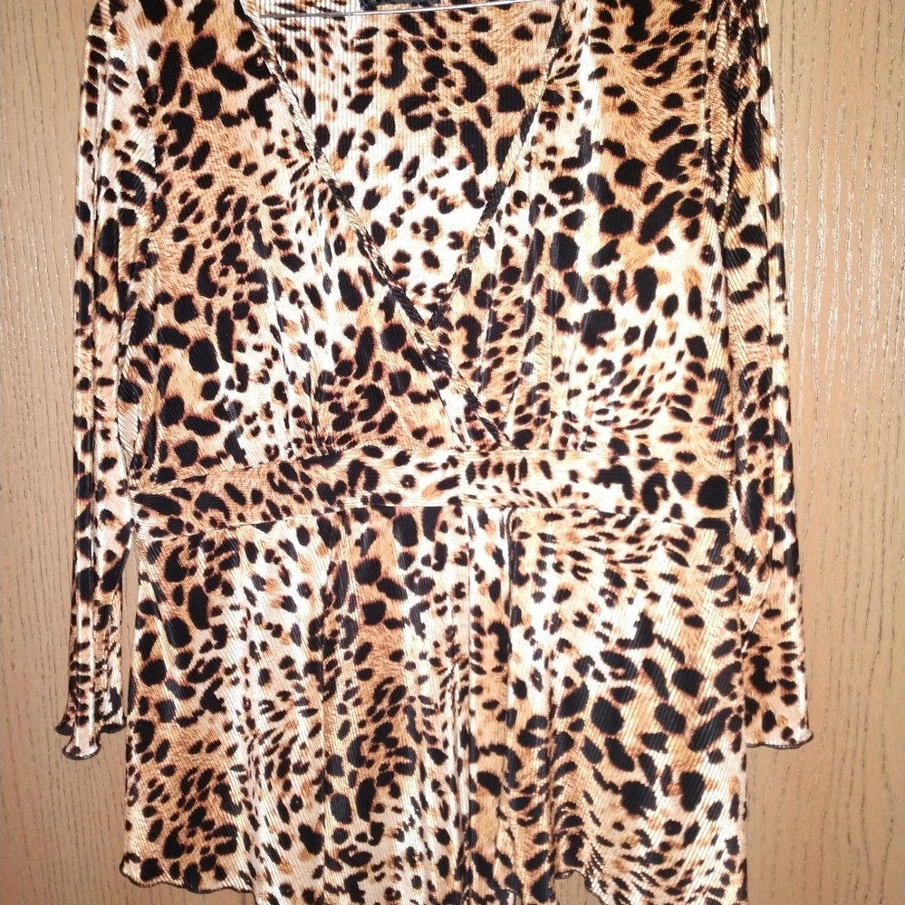 Tiger print blouse